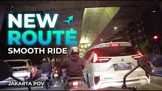 SMOOTH EVENING RIDE: New Route in Jakarta POV Motorcycle ASMR 4K 🌇 screenshot 1