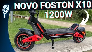 TESTEI O NOVO PATINETE ELÉTRICO FOSTON X10 1200W !!!