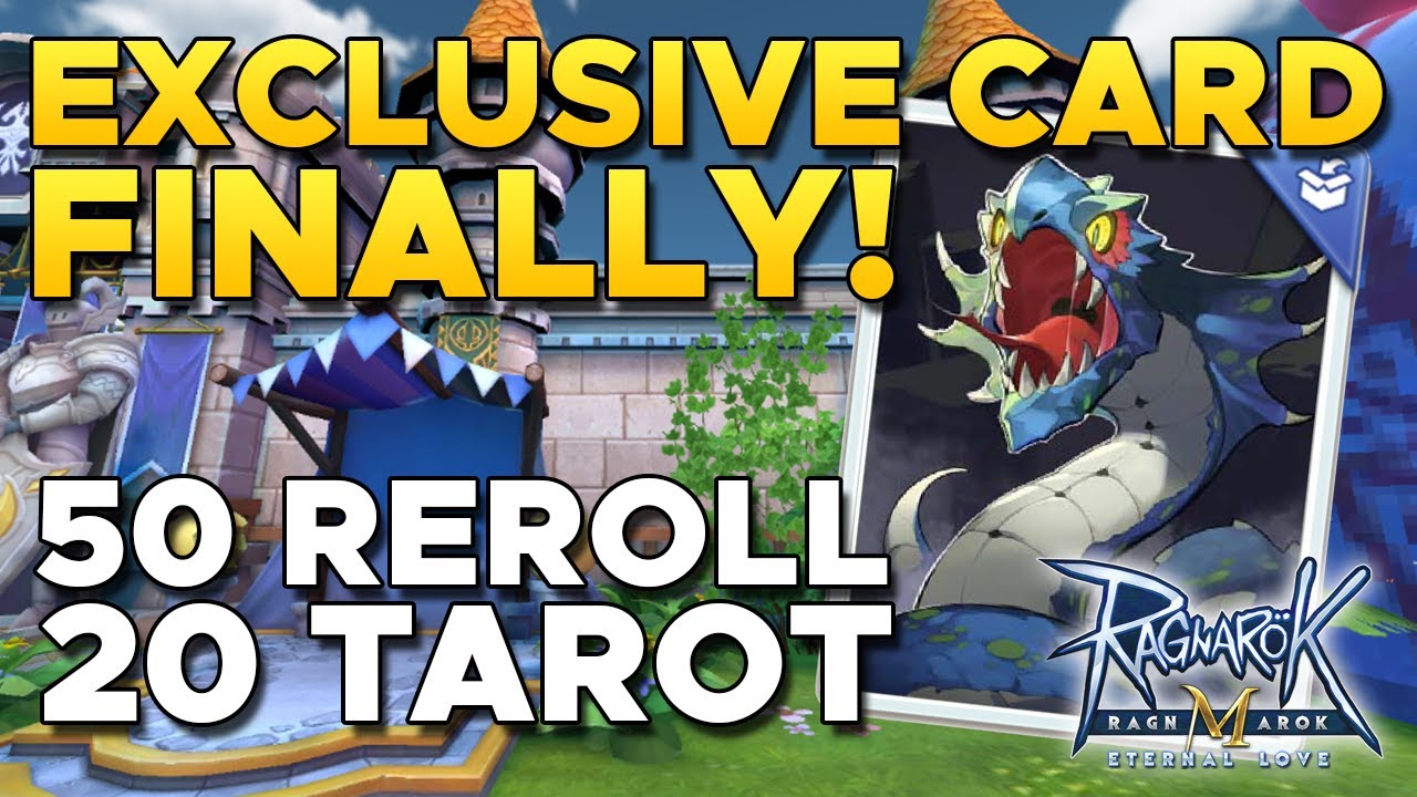 EXCLUSIVE CARD! 50 TIMES CARD REROLL & TAROT CARD OPENING RAGNAROK