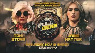 Aew Full Gear 2022 Official Match Card.