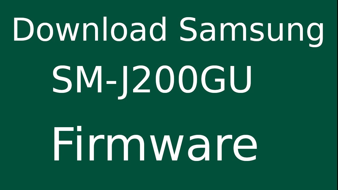 How To Download Samsung Galaxy J2 SM-J200GU Stock... - youtube