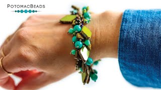 Vintage Czech Fringe Bracelet - DIY Jewelry Making Tutorial by PotomacBeads