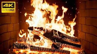 🔥 AMBIENT GLOW FIREPLACE with SMOLDERING LOGS and FAINT WOOD CRACKLING for SNOWY CHRISTMAS EVENINGS screenshot 5
