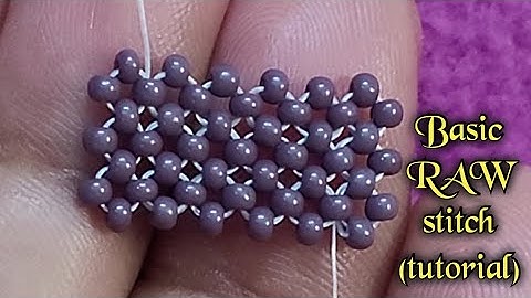 Basic RAW ( Right Angle Weave ) stitch