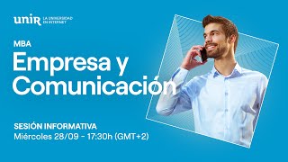 UNIR Máster en Dirección y Administración de Empresas | MBA de la Facultad de Empresa