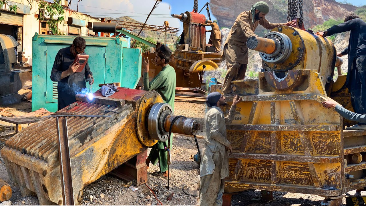 Installation And Replacement Of Bearing And Shaft In Hammer Crusher