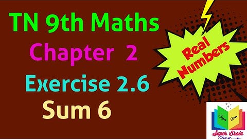 9th maths Chapter 2 Exercise 2.6 sum 6 | Class 9 Exercise 2.6 sum 6 | Super brain mathematics