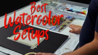 How best to prevent watercolor paper from curling Tape, Glue or Towel