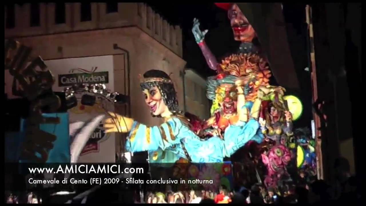 Carnevale di Cento 2009 - Sfilata in Notturna (HD)