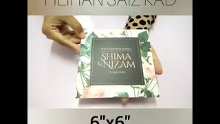 Pilihan Saiz Kad Kahwin