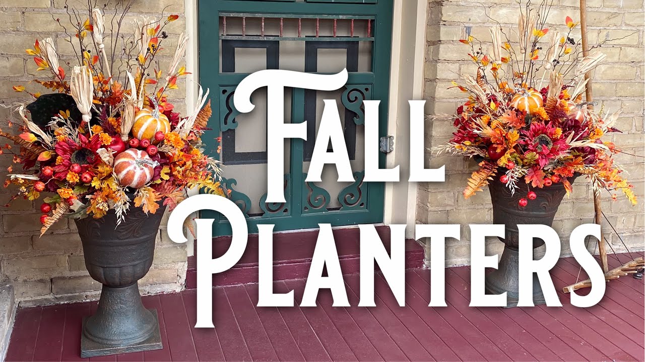 Fall Planter Idea - How To Make a Fall Urn Planter Filler