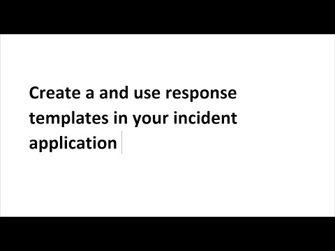 Create and Use a Response Templates