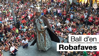 Ball d'en Robafaves des de l'Ajuntament de Mataró. Les Santes de Mataró 2019