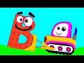 Bulldozer | Educational Construction Vehicle for Kids | Letter B