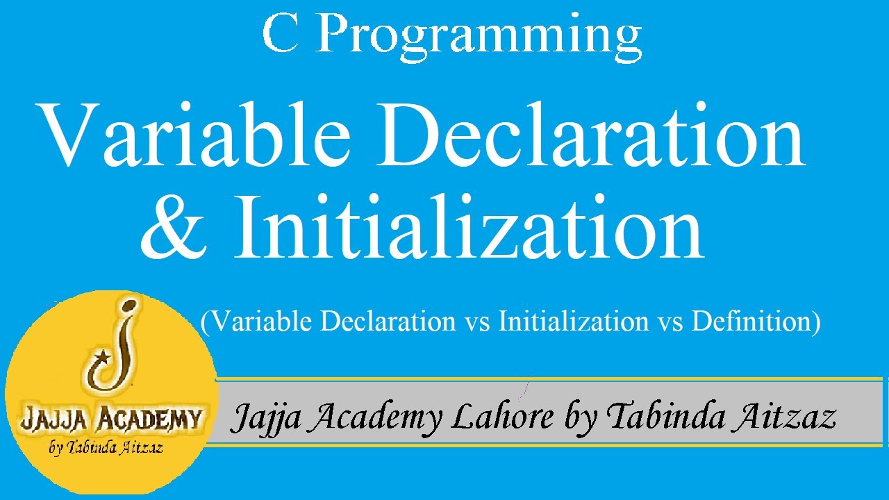 difference between declaration assignment and initialization