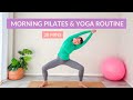 Morning Pilates and Yoga Inspired Stretch Routine | 30 Min Pilates | Girl with the Pilates Mat