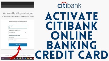 Citi Bank: How to Activate Citi Bank Credit Card Online | Credit Card Activation of Citi Bank