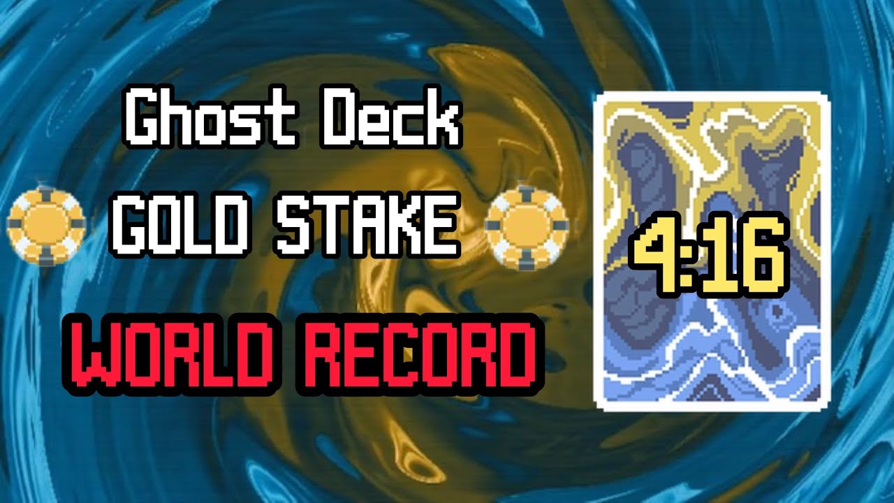 Balatro Speedrun World Record (Ghost Deck Gold Stake)