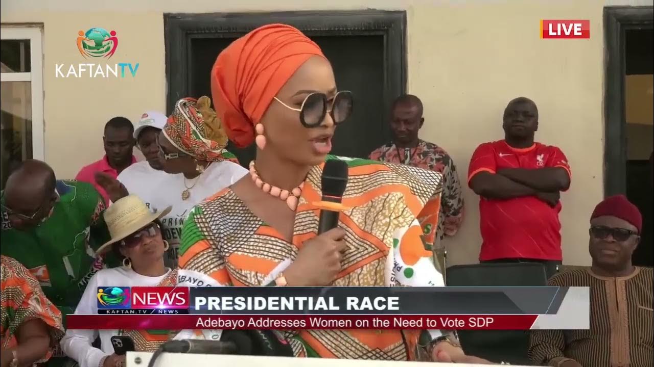 PRESIDENTIAL RACE: Adebayo Adresses Women on The Need to Vote SDP