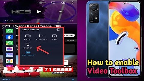 Redmi mobile me video toolbox kaise laaye | enable sidebar video toolbox | video toolbox enable