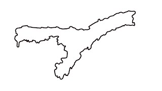 How To Draw Map of Assam | Easy Assam Map Drawing step by step 
