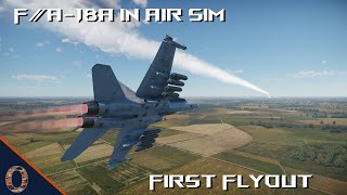 War Thunder Air Sim-  F/A-18A First Sim Flyout screenshot 3