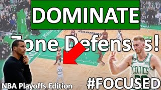 #FOCUSED: Boston Celtics 4-out ZONE OFFENSE! (2024 NBA Playoffs Edition)