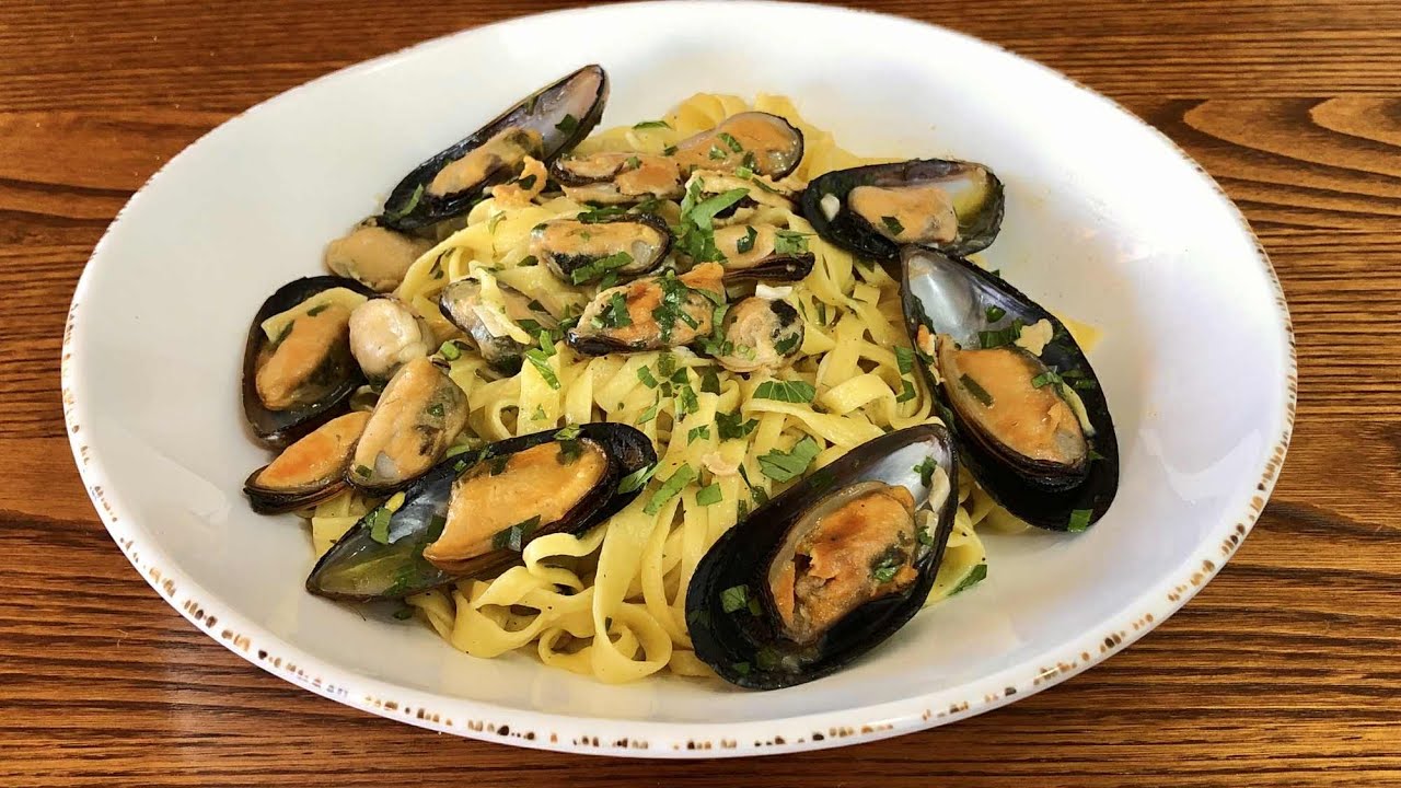 Pasta con Choros en Blanco