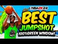 BEST JUMPSHOTS in NBA 2K24 for ALL BUILDS! 100% GREEN WINDOW! FASTEST JUMPSHOT   SHOOTING SECRETS!