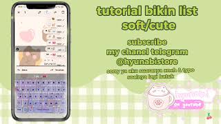 TUTORIAL BUAT LIST  BA CUTE/SOFT! GAMPANG BANGET LOH BIKIN EMOJI COMBO CUMAN PAKE APK UNICODEPAD! 💌🎀 screenshot 3