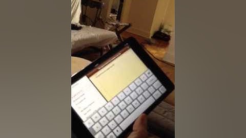 One hand typing iPad mini