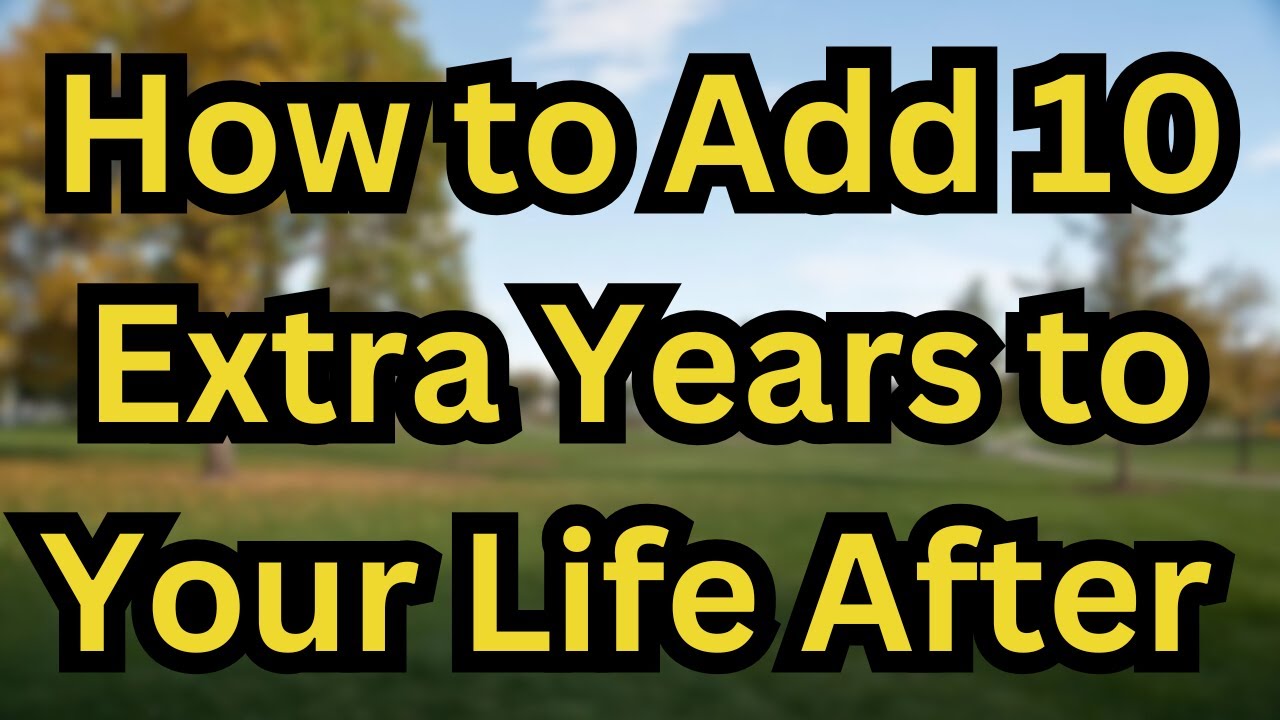 7 Daily Habits That Add 10 Extra Years to Your Life After 60 - YouTube