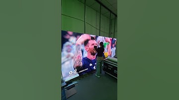 LED Screen: Making Every Wall a Work of Art!#yuchip #ledscreen #leddisplay #messi #ledwall #football
