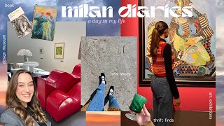 milan diaries 🌷 a day in my life | art exhibitions, nature, vintage markets | milan vlog 2023