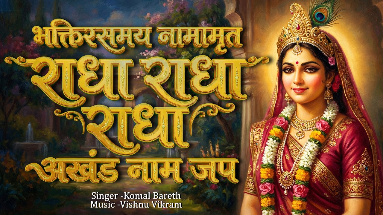 Bhktirasmay Namamrit Radha Radha | अखंड नाम जप | Shri Radha Naam Jap | Radha Naam Dhun
