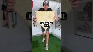 Knob to Ball Drill - knock ball into bucket 🪣 #baseball #baseballplayer #hitting #hittingtips