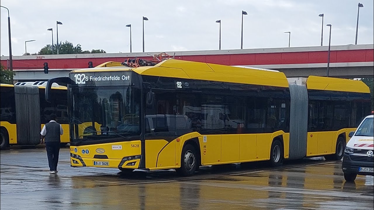 Bus Berlin | Mitfahrt auf dem Kompl. 192 Von S Friedrichsfelde Ost bis S Marzahn im Solaris GE25