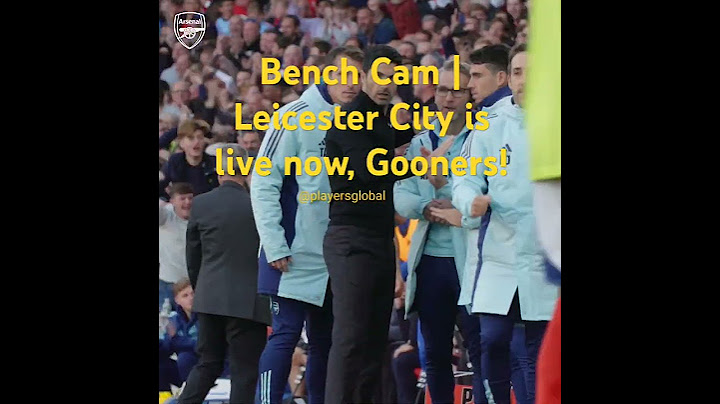 Bench Cam | Leicester City, Gooner! #mediachanel18 #primierleague #football #shorts #shortvideo