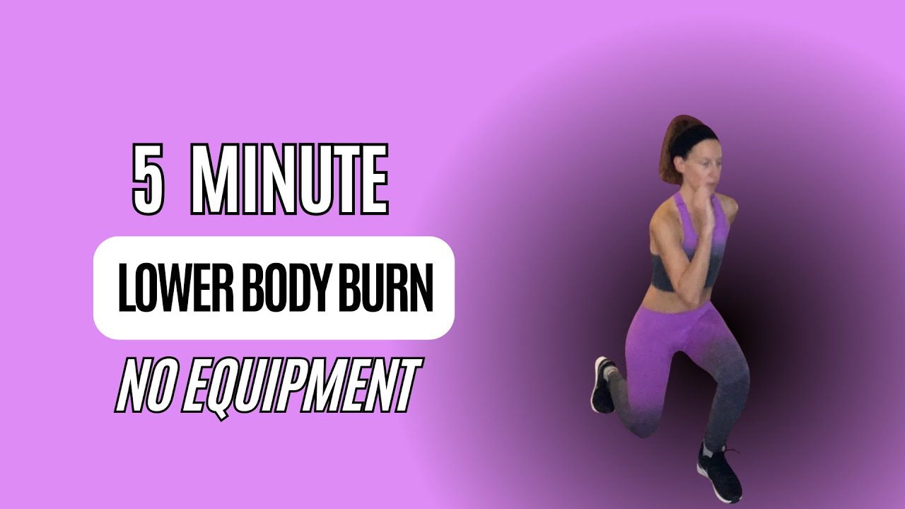5-Minute Lower Body Burner 🔥 No Equipment, Fast Fat Burn & Sculpted Legs