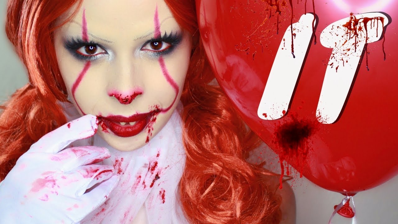 IT PENNYWISE HALLOWEEN MAKEUP TUTORIAL | KRYSTAL ALLEN