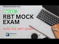 RBT® Mock Exam | RBT® Exam Review Practice Exam | RBT® Test Prep [Part 45]