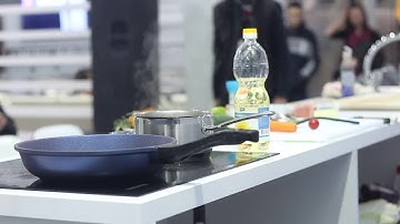 Food Cooking During Master Class Stock Video