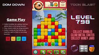 Toon Blast 🟥🟨🟦 / Level 798 / Dom Down