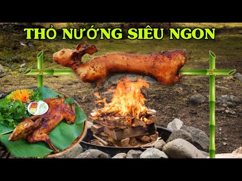Video Thỏ Nướng Nguyên Con ... Lần Đầu làm món thỏ Nướng... - youtube