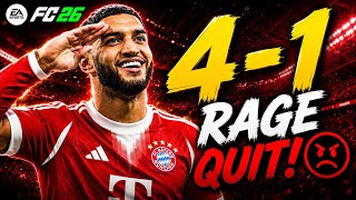 🔥 Saibari Was UNSTOPPABLE! 🤯 4-1 Rage Quit | EA FC 26