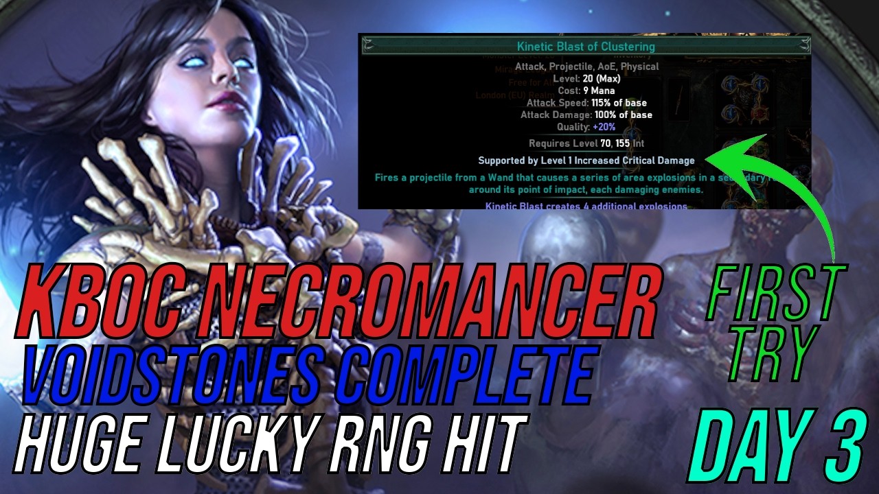 [Path of Exile Mirage 3.28] KBOC Necromancer Build Diary - Day 3 (Huge ...