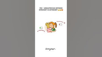 UNWANTED HUG 🤕🤗 : Introverts Vs Extroverts #shorts #introvert