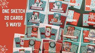 Make 20 Christmas Cards! SHEETLOAD of Cards/ September 2026