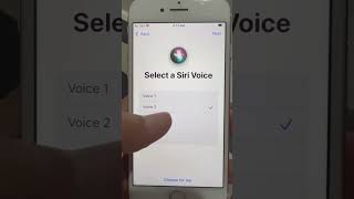 Select a siri Voice on your iphone #shorts screenshot 4