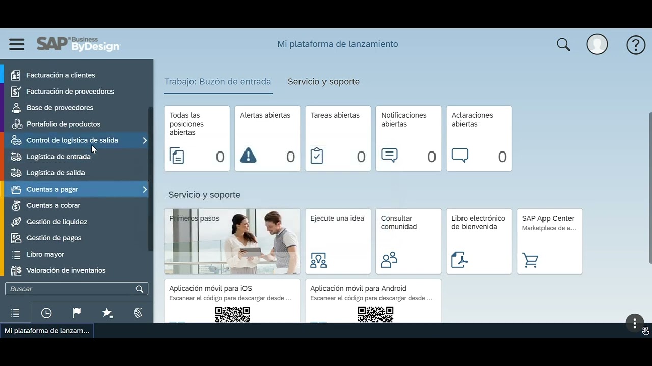 ¿Cómo navegar en el menú SAP Business ByDesign? - YouTube